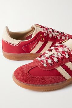 Wales Bonner Adidas Samba, Red Sambas Adidas, Red Sambas Adidas Outfit, Adidas Samba Suede, Red Sambas, Wales Bonner Adidas, Wales Bonner Samba, Adidas Wales Bonner, Sambas Adidas