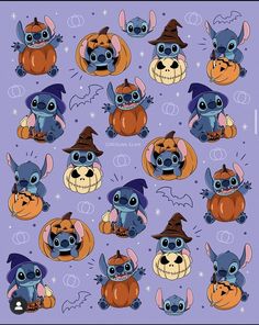 stitchers with pumpkins and jack - o'- lanterns on them, all in different colors