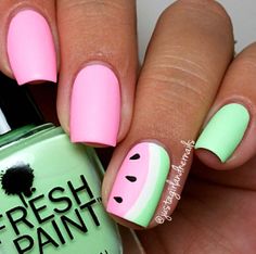 Watermelon Nail Designs, Cute Summer Nail Designs, Watermelon Nails, Nail Vinyls, Nail Art Designs Summer, Cute Summer Nails, Nails For Kids, Nail Art Summer