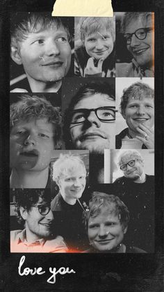 a collage of people with glasses and the words love you written on them in different languages