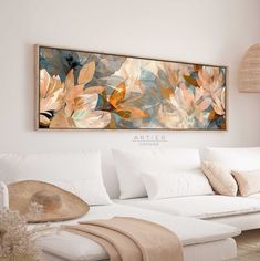 Panoramic Floral Framed Canvas Wall Art Print, Long Horizontal Botanical Canvas Print, Panoramic Colorful Leaves, Above Bed Decor If your home's atmosphere seems to be missing something, you just might need our stunning floating framed canvas! Immerse yourself in tranquility with our Vintage Style Canvas Wall Art, a collection that infuses peace and serenity into every space. Each canvas is a masterpiece of calm, meticulously designed to create an oasis of quiet elegance in your home.  Whether y Long Horizontal Painting, Long Horizontal Wall Art, Artwork Above Bed, Horizontal Painting, Quiet Elegance, Above Bed Decor, Peace And Serenity, Above Bed, Colorful Leaves