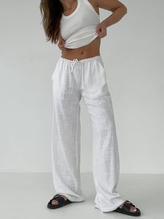 High Fidelity Pant | White Linen - Pants Beach Ready, Outerwear Coats, White Linen, Linen Blend, Fashion Inspo Outfits, Fitness Models, Dress Up, Fashion Inspo, Pants