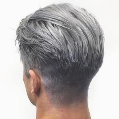 Men Hairstyles Silver Hair Men, Grey Hair Dye, Grey Hair Men, Hair Metal, Boys Hair, Mens Hair Colour, Mens Haircut, Gray Hair Cuts, Men Hair Color