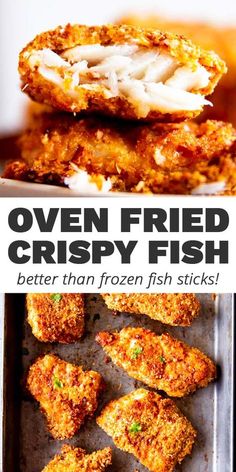 oven fried crispy fish is better than frozen fish sticks