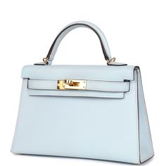 Hermes Collection, Kelly Hermes, Hermes Kelly Sellier, Kelly Sellier, Mini Kelly, Blue Handbag, Expensive Bag, Luxury Bags Collection