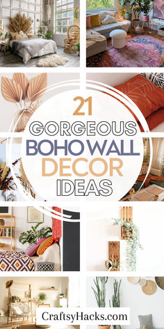 21 Dreamy Boho Wall Decor Ideas Boho Living Room Wall Shelves, Boho Rustic Wall Decor, Boho Decor For Shelves, Boho Over The Bed Wall Decor, Large Wall Decor Living Room Boho, Living Room Wall Decor Ideas Boho, Boho Living Room Wall Art, Boho Decor Ideas For The Home, Boho Wall Shelf Decor