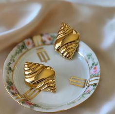 18K Gold Plated Croissant Stud Earrings - SO Bold, SO Yummy - Let these babies steal the spotlight.  Perfect for work or a night out in the town. Gold Croissant Earrings, Jewelry Earrings Studs, 18k Gold, Gold Plate, Plating, Jewelry Earrings, Stud Earrings, Gold