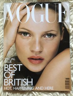 a magazine cover with a woman's face on it