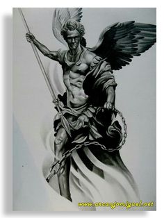 Gabriel Tattoo, Archangel Michael Tattoo, St Michael Tattoo, Religious Tattoo