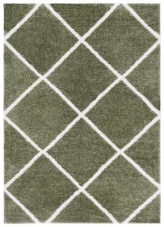 Safavieh Tahoe Shag 676 Power Loomed 60% Polypropylene/Jute 40% Contemporary Rug THO676W-5 Indoor Trellis, Shag Rugs, Rugs And Mats, Modern Area Rug, Green Area Rugs, Modern Area Rugs, Power Loom, Boho Chic Fashion, Rug Decor