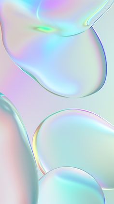 an abstract background with many bubbles in pastel colors