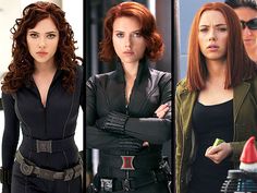 Scarlett Johansson Red Hair, Black Widow Outfit, Captain America ... The Avengers, Avengers, Black