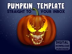 a pumpkin with the words pumpkin template straight to your inbox