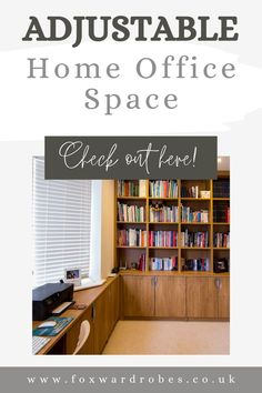 Adjustable Home Office Space Small Home Office Storage, Office Storage Closet, Office Storage Design, Home Office Storage Cabinets, Home Office Storage Ideas, Office Storage Room, Office Storage Ideas