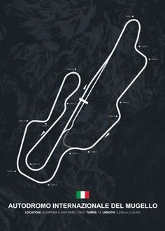 the italian grand prix race track poster