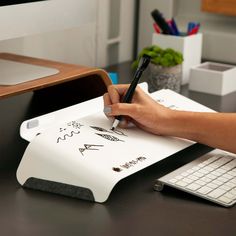 FluidStance Accessories Slope™ Desk Whiteboard Desk Whiteboard, Desktop Whiteboard, Desk Notepad, Netflix Subscription, Work Productivity, Whiteboard Marker, Dry Erase Markers, Soft Towels, Note Paper