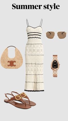 Casual Dress Summer Outfits, Summer Vacay Outfits, Dress Summer Outfits, Casual Dress Summer, Vacay Fits, Lady Outfit, Chill Outfit, Lily Calloway, Closet Aesthetic