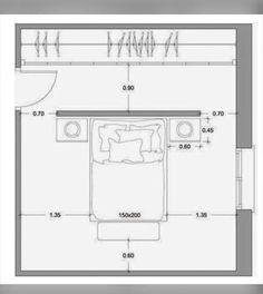 the floor plan for a bedroom and bathroom