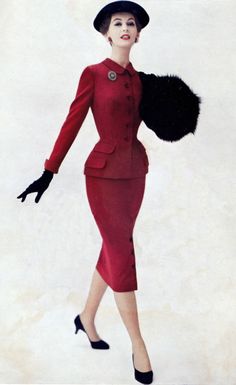 Jean Shrimpton, 1950 Fashion, Vintage Fashion 1950s, Vintage Suit, Look Retro, Fashion 1950s, Womens Dress Suits