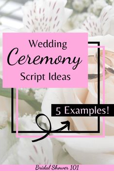 wedding ceremony script ideas 5 examples