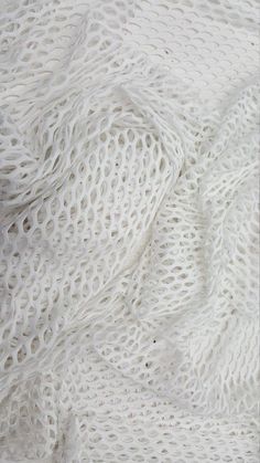 White Fishnets, Window Covering, Crochet Fabric, Model Inspo, Net Fabric, Patterns Design, White Noise, Sewing Art, White Crochet