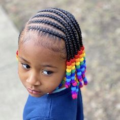 Toddler Girl Braids With Beads, Little Black Girls Braided Hairstyles For Kids With Beads, Natural Braid Styles For Kids, Natural Braided Hairstyles For Kids, Braids For Kids Black, Hairstyle For Children, Toddler Braided Hairstyles With Beads, Kids Braids With Beads