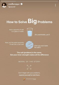 an info sheet with the words how to solve big problems and what to do about it