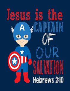 an image of jesus is the captain of our salvation