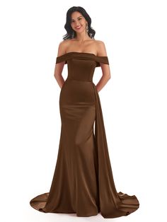 Details Material: soft satin, pongee.Silhouette: MermaidNeckline: Off ShoulderLength: Floor-LengthEmbellishment: NoStraps: NoSleeve: Off ShoulderBack Style: Zipper UpFully Lined: YesBuilt-In Bra: NoBoning: NoSize: General, Plus, Pregnant, JuniorModel's Size: US2 Which Bust 33'', Waist 26.5'', Hip 36.5'', Height 69'' with shoes on.Size:Since it's mermaid style, so only error is less than 1'' between your real measurements (bust, waist, hip: biggest part of hip, hollow to floor with shoes on) and Mermaid Long Bridesmaid Dresses, Bridesmaid Dresses Dusty Sage, Bridesmaid Dresses Uk, Formal Prom Dresses Long, Shoulder Off, Bridesmaid Dressing Gowns, Prom Dresses Gowns, Prom Dresses For Sale