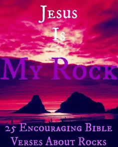 the cover of jesus is my rock, with an image of mountains in the background