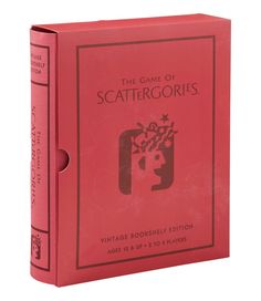 the game of scattergories vintage bookhelf edition is in its original box