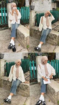 Ootd Korean, Dress Kebaya, Hijab Trends