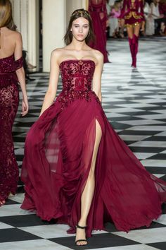 Wedding Dresses Zuhair Murad, Zuhair Murad Dresses, Zuhair Murad Haute Couture, Haute Couture Gowns, Elie Saab Couture, Collection Couture, Red Gown, Red Gowns, Wedding Dress Couture