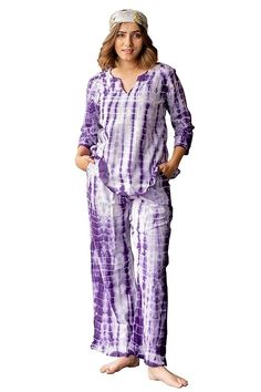 Buy MIRCHI FASHION Women's Relax Fit Cotton Shibori Printed 2 Piece Kurta Co-Ord Set with Plazzo (MK9911-Purple, White-XL) at Amazon.in Tye Dye Fashion, Shibori Print, Reception Lehenga, Shibori Dye, Blouse Designs Silk, Fashion Images