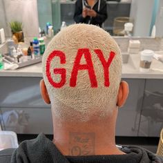 Bleached Hair Men Design, Men Dye Hair, Bleached Head Design, Dyed Long Hair Men, Guy With Buzzcut, Split Dyed Buzzcut, Bleached Buzz Designs, Bald Haircut Men, Buzzed Head Design