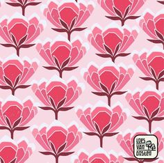 a pink flower pattern is shown on a pink background with the words life next to it