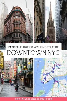 the free self - guided walking tour of downtown new york is an easy and fun way to get around