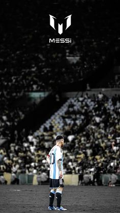 a soccer player is standing on the field