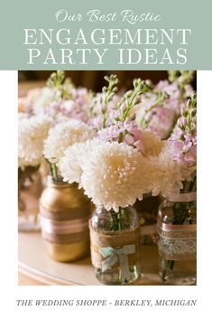 the wedding shoppe - berkley, michigan is hosting its best rustic engagement party ideas