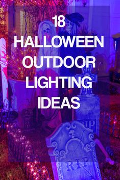 halloween outdoor lighting ideas that are easy and fun to do for the yard or porch