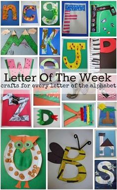 a collage of letters and numbers made out of different colors, shapes, and sizes