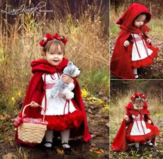 Birthday Photoshoot Ideas Kids, Red Riding Hood Costume Kids, Hood Photoshoot, Photoshoot Ideas Kids, Red Riding Hood Party, Birthday Photoshoot Ideas, Dog Collar Charms, 1st Birthday Photoshoot