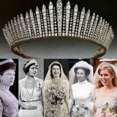 an old photo of the same tiara worn by princess elizabeth