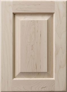 an unfinished wooden frame with square and rectangle shapes on the front, in white ash wood