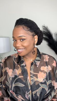 Loc Side Updo Styles, Microlocks Styles, Microloc Wedding Hairstyles, Micro Locs Wedding Hairstyles, How To Style Your Dreadlocks, Microlocs On 4c Hair, Updo Micro Locs, Microlocs Styles Updo, Sisterloc Hairstyles For Women