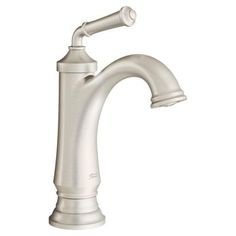 a white faucet on a white background with clipping for the side view