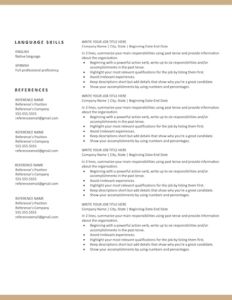 a professional resume template for an office manager