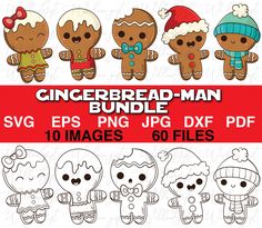 gingerbread man svg bundle