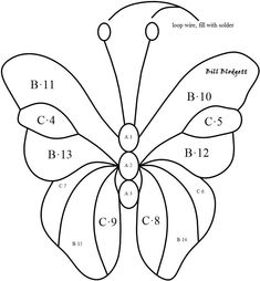 an image of a butterfly with numbers in the middle and one on the bottom side