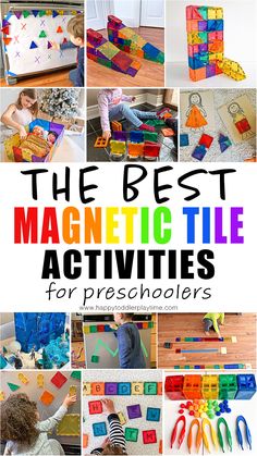 25 creative magnetic tile activities for preschoolers that are fun and easy to do with the kids